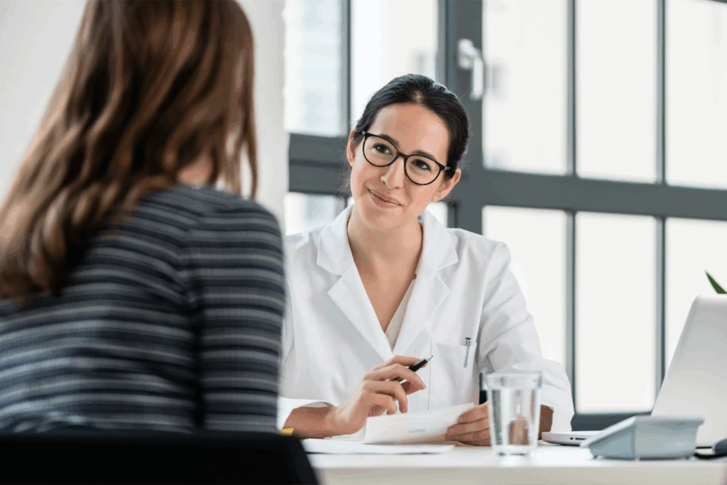 Consulta com médico geneticista